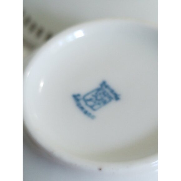 Vintage Wide Mouth Tea Cup & Reticulated Saucer Set Schmann Bavaria - Picture 12 of 15